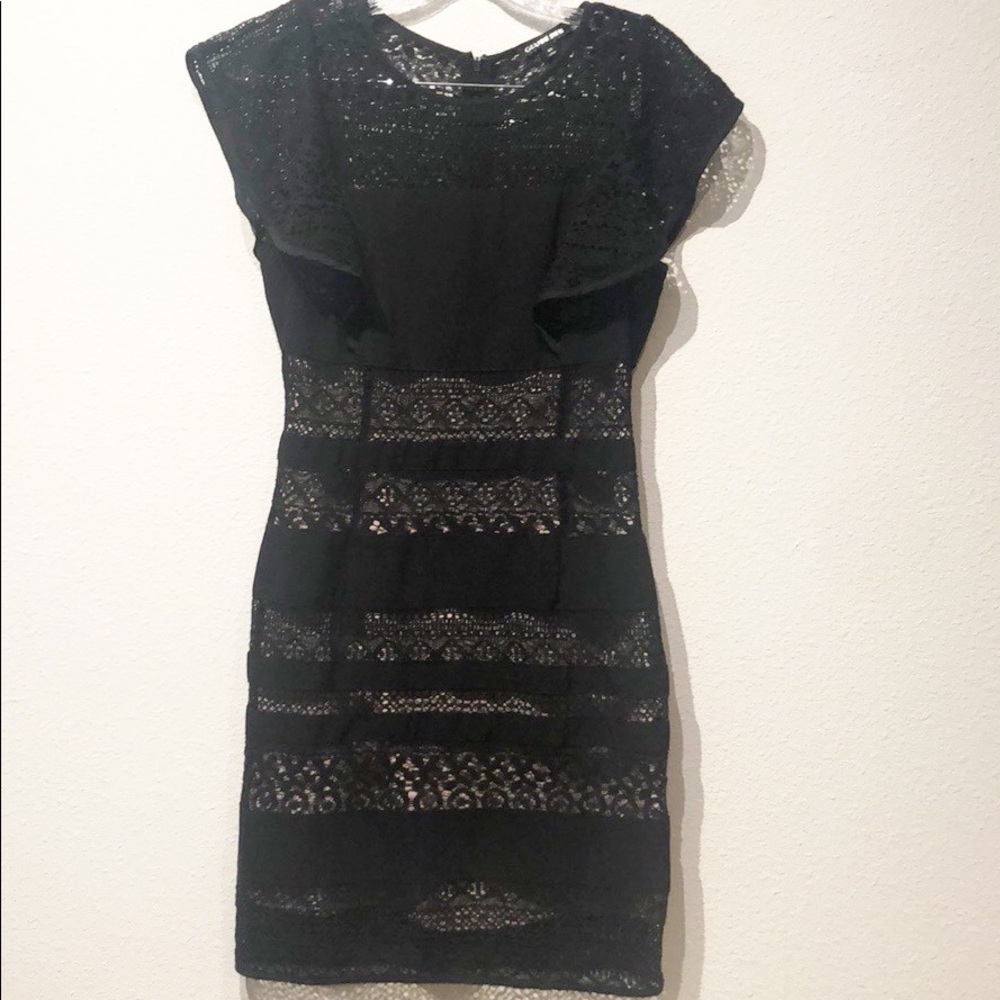 Gianni Bini black lace dress XS